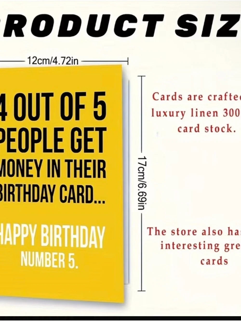 Funny Money Birthday Card